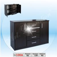Art. Decoration - 100A Komoda z wstawką aluminiową