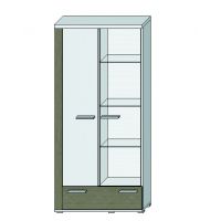 MEBLOMIX - Navaro Regał szyba 10