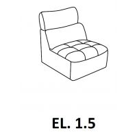 Bydgoskie Meble - DAVOS El.1,5 fotel wewnętrzny