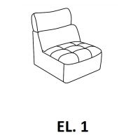 Bydgoskie Meble - DAVOS El.1 fotel wewnętrzny