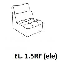 Bydgoskie Meble - DAVOS El.1,5RF ele | fotel wewnętrzny z funkcją relax elektryczną