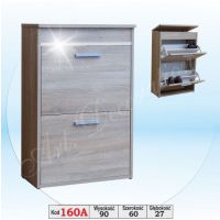 Art. Decoration - 160A Szafka na buty z wstawką aluminiową
