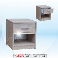 Art. Decoration - 182A Szafka nocna z wstawką aluminiową