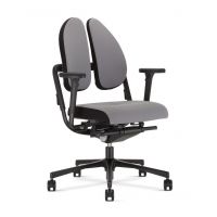 NOWY STYL - XENIUM Fotel Obrotowy SWIVEL CHAIR DUO-BACK BLACK | Oparcie - 2-częściowe