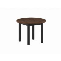 FURNITEX - ST24-FX (80) Stół okrągły | orzech Elegant + czarny | Fi80