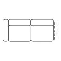 FENIKS MEBLE - COMO Sofa 2,5 L z lewym bokiem