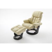 MC AKCENT - CALGARY Fotel Relax | Krem | Stelaż Czarny | 64023CS5