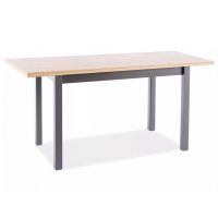 SIGNAL - ADAM Stoł rozkładany 120-160x68 cm | Dąb Artisan | Czarny | z PL