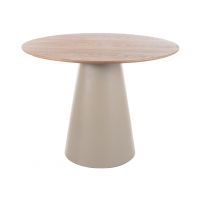 SIGNAL - ANGEL Stoł fi 100cm | Dąb | Kaszmir