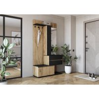 HALMAR - BAFRA Przedpokój | dąb złoty/czarny | z EU