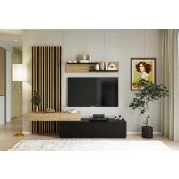 HALMAR - CAMINO Meblościanka | dąb artisan/czarny | z EU