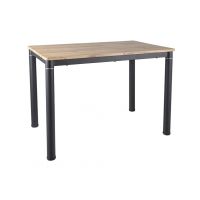 SIGNAL - DAMAR Stół 100x60 | Dąb Artisan | Czarny mat