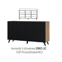 Restol - DIVERSE Komoda DIKO - 2C korpus dąb craft