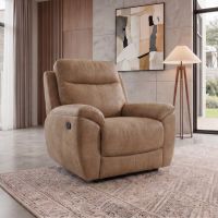 Mars Meble - DONNA Fotel z manualną funkcją relax | Tkanina Sand – Letto | PROMOCJA