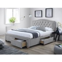 SIGNAL - Electra Łóżko 160x200 | Szary 76