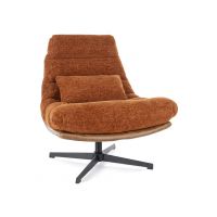 SIGNAL - FELICIA RAVEN Fotel | Tkanina Raven Cynamonowy 44 | Skóra syntetyczna tap.233 | z MR | DOSTĘPNY OD RĘKI