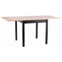 SIGNAL - FLIP 60 Stół rozkładany 80x60-120x78h | Dąb Artisan | Czarny | z PL