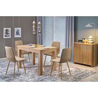 HALMAR - GIZMO Stół rozkładany 120-160 | dąb artisan