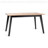 HALEX - HA1 Stół | Dąb artisan | Czarny