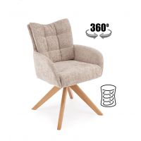 HALMAR - K540_WD Krzesło | Obrót siedziska | beżowy