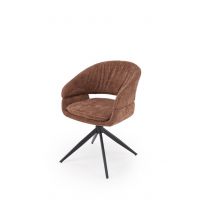 HALMAR - K602 Krzesło | Obrót siedziska | brązowy