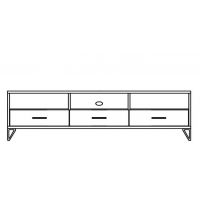 UNIMEBEL - LOFT COLLECTION Szafka RTV T-4