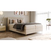 STOLLECH - LUX II Bonnell Łóżko kontynentalne z pojemnikiem ( sprężyny bonell ) | 160/200