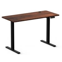 EKO-LIGHT - CONTROL + 120 Biurko Gamingowe LV0861 | Wysokość Regulowana | Czarne | Drewno Rustykalne