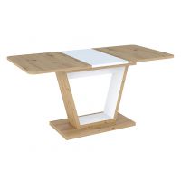 SIGNAL - NIGEL Stół 80x120-160x76h | Dąb Artisan | Biały mat | z PL