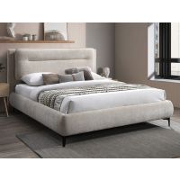 SIGNAL - NIKOZJA RAVEN Łóżko 160x200 | Ciemny beż Tapicerka Raven 28