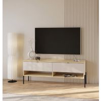 HELVETIA MEBLE WIERUSZÓW - ORE KOMODA RTV 2S | 24LKOG41 | Dąb lindberg-Kazsmir