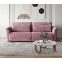 Mars Meble - SAMIR PINK Kanapa z funkcją spania i pojemnikiem PROMOCJA