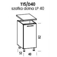 LIVEO - TIFFANY Szafka T15/D40 | Dolna 40