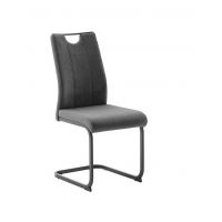 MC AKCENT - TERESINA S Krzesło | Metal lakier czarny mat | Tkanina antracyt | TESS29AN | 6 sztuk | DOSTĘPNE OD RĘKI