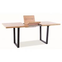 SIGNAL - VITO Stół 140-180x85x76h | Dąb Artisan | Czarny | z PL