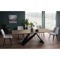SIGNAL - WESTIN CERAMIC SABBIA Stół 160-240x90 | Jasny Brąz mat | Czarny mat | DOSTĘPNE OD RĘKI