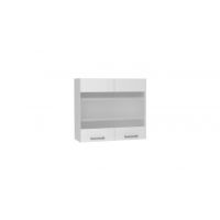 Stolkar - VITA Szafka WS80N | Górna 80 | 2 drzwi | Witryna | Biały połysk