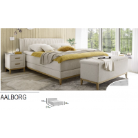 MEBLE BEST - AALBORG Łóżko kontynentalne | Megacomfort Visco 180x200