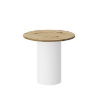 HUBERTUS - ALTO LAMI Ława 60 | Blat Dąb Artisan | Biały połysk