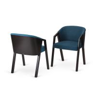 PAGED - WYPRZEDAŻ AIRES W Fotel Dąb | Dąb naturalny 100 | Tkanina Matt Velvet 97 | 6 sztuk | DOSTĘPNE OD RĘKI