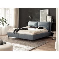 MC AKCENT - AUCKLAND Łóżko z pojemnikiem | 180x200 | Tkanina Puente 73 turkus | AUC18023