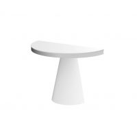 HUBERTUS - GLAMOUR AVILLA Konsola 100 | Biały mat | Chrom