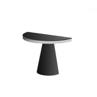 HUBERTUS - GLAMOUR AVILLA Konsola 100 | Czarny mat | Chrom