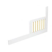 KLUPŚ - KAROLINA Barierka do łóżeczka 120×60 | biel-sosna