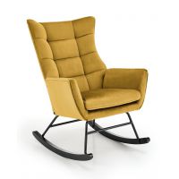 HALMAR - BAZALTO Fotel bujany | musztardowy