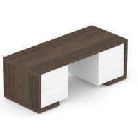 MASSONI - LINEART Biurko MLB 20852 | 200x85x75h cm | 2 szafki