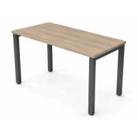 AMS Meble Biurowe - STAND Biurko BS4 Na Stelażu Metalowym | 120x80 cm | 1-osobowe | Wolnostojące