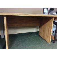 AMS Meble Biurowe - WOOD Biurko BW1/n Na Stelażu Płytowym | 115x70 cm | Dąb craft | DOSTĘPNE OD RĘKI
