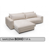 Morel Meble - BOHO HR Narożnik z funkcją spania i pojemnikiem TYP A