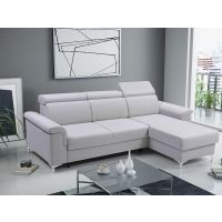 Mars Meble - VERMONT JASNY POPIEL Narożnik z funkcją i pojemnikiem PROMOCJA